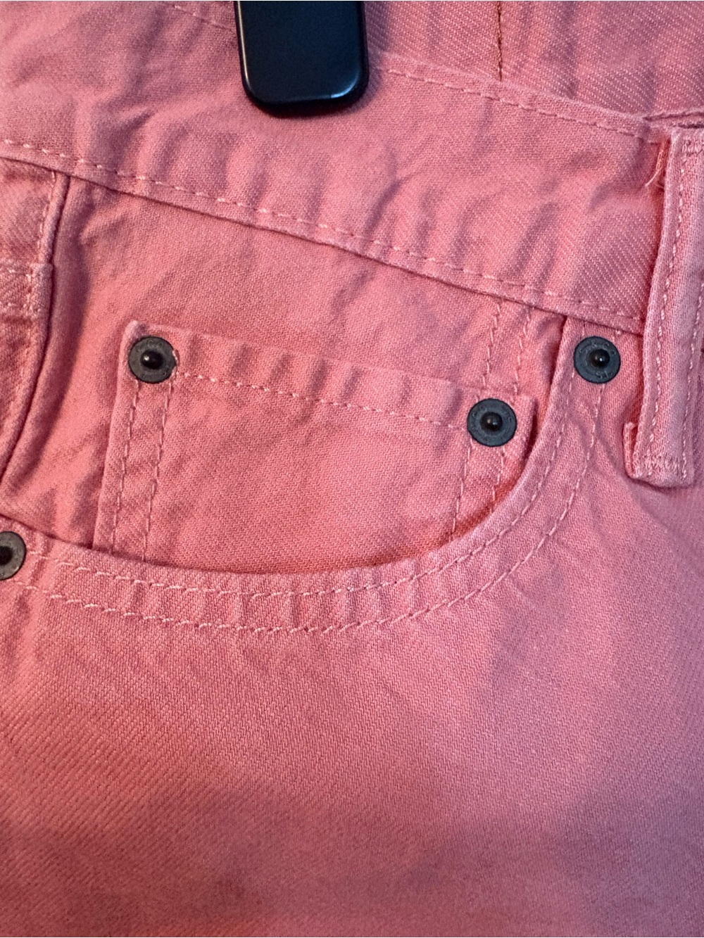 Levi's 501 Original Coral Pink High Rise Denim Shorts Size 29 - Picture 3 of 13